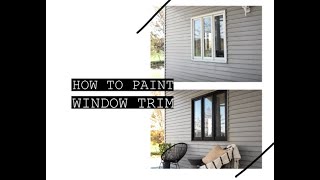 How to paint window trim [upl. by Dacia]