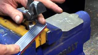 Sharpening a Farriers Hoof Nipper [upl. by Nomrac]