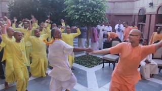 ISKCONDelhi Devotees Dancing on Hare Krishna Mahamantra Kirtan [upl. by Sams]