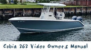 Cobia 262cc Owners Manual [upl. by Casey713]