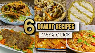 Easy amp Quick 6 Complete Traditional DAWAT Menu Recipes [upl. by Weksler]