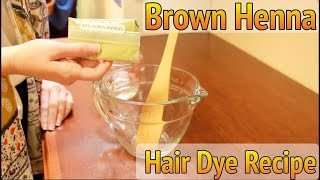 How to Make Brown Henna Hair Dye  Morrocco Method [upl. by Acemaj]