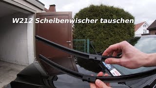 Mercedes W212 EKlasse Scheibenwischer  Wischblätter tauschen [upl. by Waterer966]