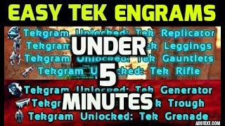 Great News EASY Way to Unlock Tek Tier Engrams Generator Replicator Trough OFFICIAL [upl. by Aliled111]