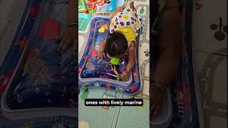 🌊 Sensory Fun for Babies  Inflatable Water Mat Review 🍼✨ amazonmusthaves [upl. by Navoj]