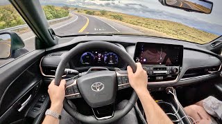 2024 Toyota Grand Highlander Hybrid MAX Platinum AWD  POV First Driving Impressions [upl. by Talbott]