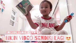 Little Kenzo unboxing Mainan Anak Bongkar Pasang Helikopter [upl. by Rolyak]