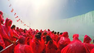 4K Niagara Falls  Drenched on a Cruise  Hornblower Niagara Falls Cruise [upl. by Thissa]