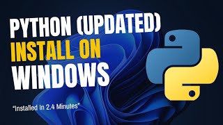 How to Install Python on Windows 10 amp 11 2024 Update  Easy Setup Guide [upl. by Enelyam]