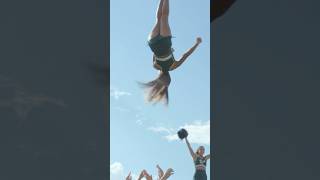 Look at the stunts cheer cheerleading cheerleaders ncaa [upl. by Airetahs]