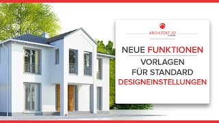 Neue Funktionen  Vorlagen für StandardDesigneinstellungen [upl. by Walter]