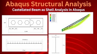 Analysis of Castellated Beam as Shell  ABAQUS CAE [upl. by Sallie]