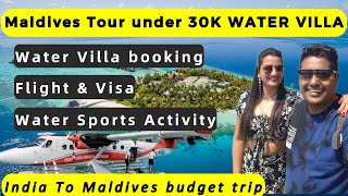 Maldives tour under 30k budget water villa  Complete itinerary Paradise Island [upl. by Hound]