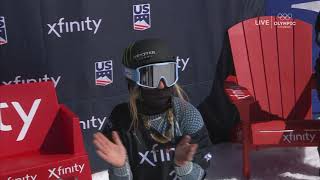 Zoi SadowskiSynnott Run 3 Snowboard World Champs Slopestyle Aspen 2021 [upl. by Saraann]