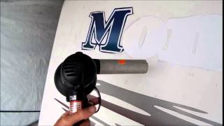 RV decal removal part 1 using professional heat gun [upl. by Wiltsey91]