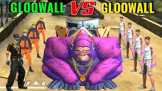 Gloowall vs Gloowall Skin Fight 👿 New Wall Royale ⚡ NOOB ADAM 😎 Gloowall Skin Challenge Free Fire 🔥 [upl. by Yatnwahs]