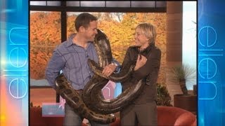 Memorable Moment Ellen Meets a Friendly Snake [upl. by Neidhardt382]