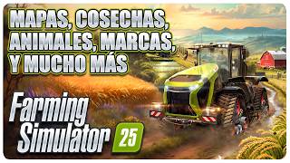 FARMING SIMULATOR 25 🚜 TODAS las NOVEDADES Trailer nuevas cosechas animales y más [upl. by Anilesor]