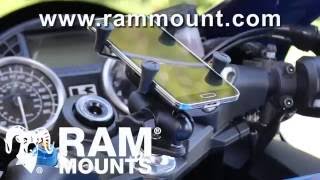 RAM® Mounts Motorcycle Fork Stem Mount Installation Demo [upl. by Innoj]