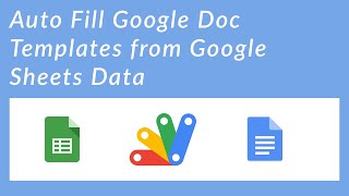 Auto Fill Google Doc Template from Google Sheets Data Using Google Apps Script [upl. by Malva]