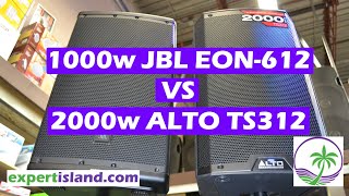 Sound TEST JBL EON612 vs Alto TS312 Head to Head comparison [upl. by Ssor]