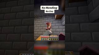 No Mending No Use👋 minecraft minecraftshorts [upl. by Ramo]