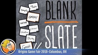 Blank Slate — game preview at Origins 2018 [upl. by Lrig771]