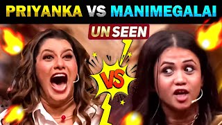 UNSEEN Priyanka Vs Manimegalai Fight Moments  Today Trending Troll manimegalai [upl. by Yreved]