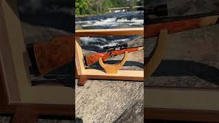 Mini bolt action in Amboyna Burl minirifle hunting woodworking [upl. by Rainger855]