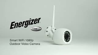 Energizer Connect Smart Wifi 1080p Outdoor Video Camera [upl. by Karil]