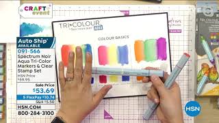 Spectrum Noir Aqua TriColor Markers and Clear Stamp Set [upl. by Levitan]