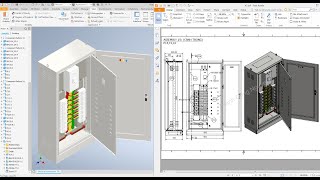 Autodesk Inventor 2021 Tutorial E11  Electrical cabinet 1 [upl. by Nalorac754]