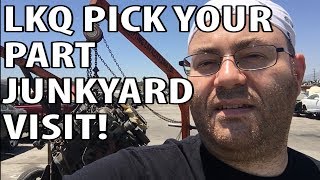 LKQ Pick Your Part Junkyard Visit  Picking an M56 Valve Cover [upl. by Neelik910]