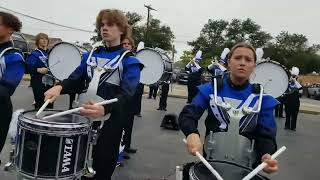 2024 Van Alstyne High School Drumline  AREA Prelims lot Warmup “Hide amp Seek” [upl. by Yrehc223]