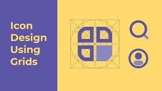 Icon Design Using Grids  Adobe Illustrator [upl. by Yecak340]