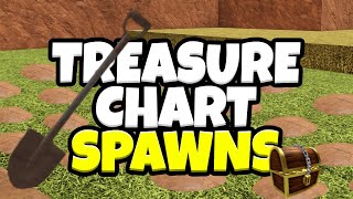 TREASURE CHART SPAWNS  Arcane Odyssey [upl. by Ehttam908]