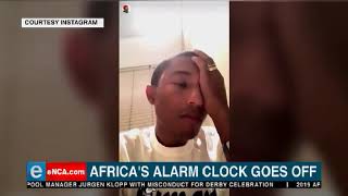 Pharrell gets a good old Hadeda wakeup call in South Africa [upl. by Eilitan]