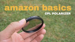 AmazonBasics Circular Polarizer Lens  52 to 82mm [upl. by Ahseina]