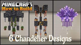 Minecraft 6 Interesting Chandelier Designs Tutorial Part 2 [upl. by Decima314]