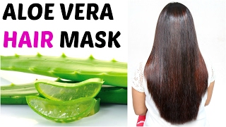 ALOE VERA Hair Mask  How To Get Long Silky Shiny Hair  ShrutiArjunAnand [upl. by Thalia]