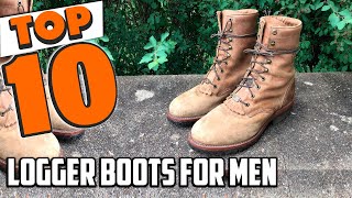 Best Logger Boots For Men In 2024  Top 10 Logger Boots For Mens Review [upl. by Enawd]