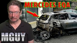 Mercedes EQA BURNS to ground  MGUY EV News 27 October 2024  MGUY Australia [upl. by Elleinwad]