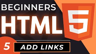 How to Add Links in HTML code  HTML5 Linking Tutorial [upl. by Sirrad]