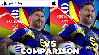 eFootball 2025 PS5 Vs iPhone [upl. by Ogdon]