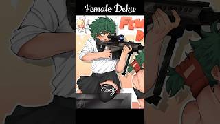 Female Deku 🥦🫠anime mha bnha myheroacademia deku bakugou todoroki funny edit memes shorts [upl. by Kirenoj507]