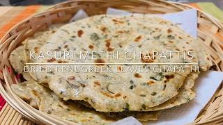 Kasuri Methi CHAPATHI  Kasuri Methi Paratha By Preethi Ramasami  Recipe 34 [upl. by Katzir]