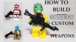 How to build Star Wars Battlefront weapons LEGO Star Wars MOC [upl. by Eittah145]