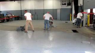 Epoxy Mortar Power Trowel Installation by Vanguard Concrete Coating Inc [upl. by Shell]