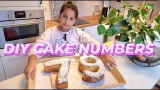 DIY CAKE NUMBERSDianaDibaVlog9 طرز تهیه کیک به شکل عدد [upl. by Ennaeirrac]