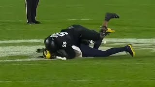 Michigan State OL Spencer Brown gets ejected for dirty hit vs Michigan [upl. by Attelra573]